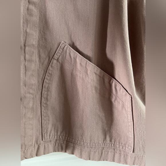 NWOT DownEast 100% Cotton Mauve Jacket Two Front Pockets Button Down Size XXL - Picture 5 of 11